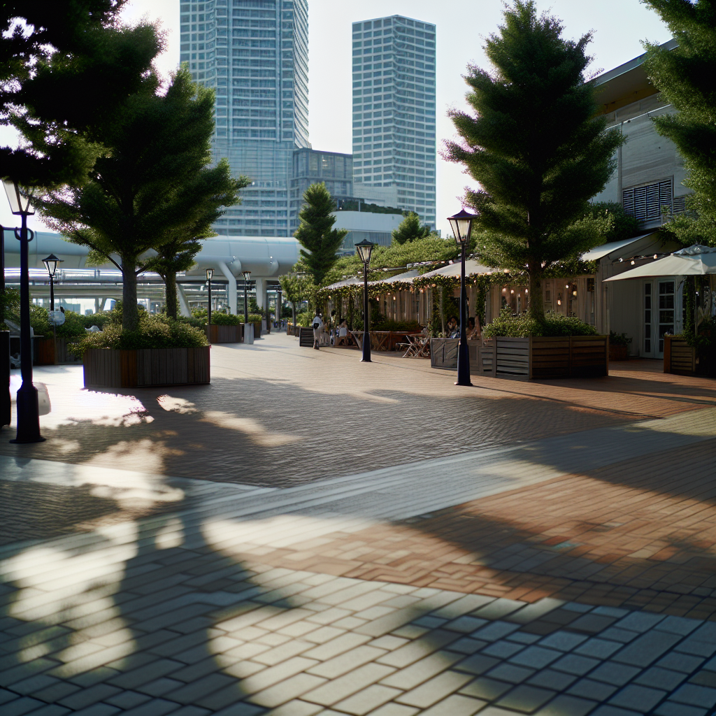 お台場の海辺デート